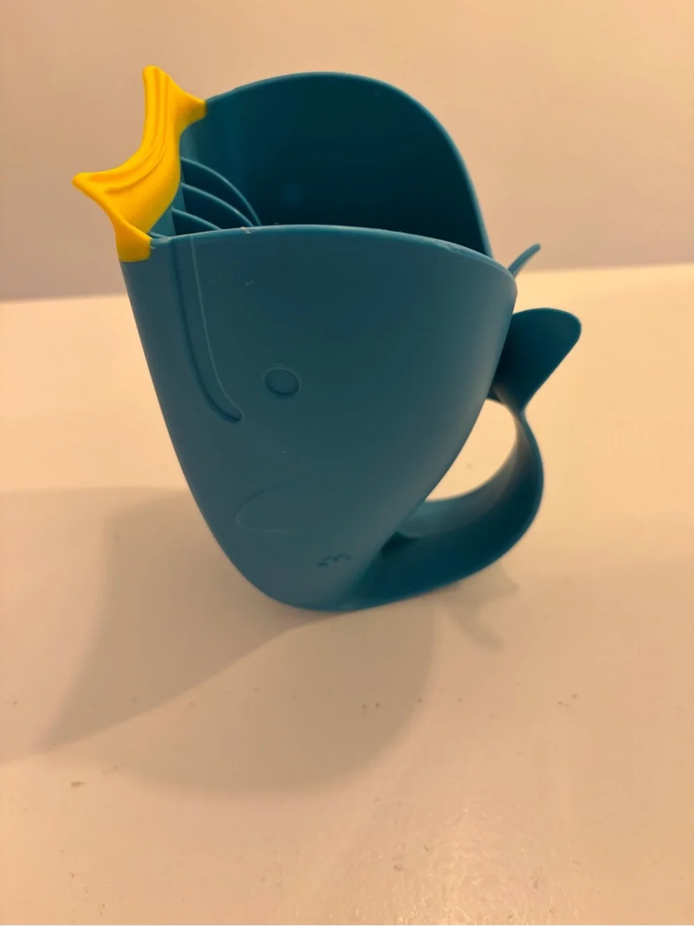 Skip Hop Teal Whale Bath Scoop with Yellow Spout